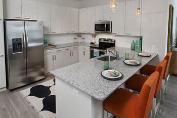 City view vinings apartments  luxury kitchen with light cabinetry